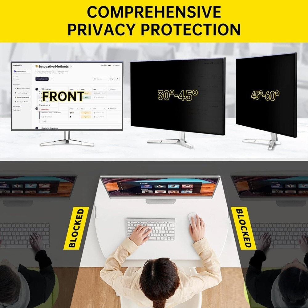 27 Inch Privacy Screen for 16:9 Monitor – Anti-Blue Light & Anti-UV Protection - Picture 12 of 13
